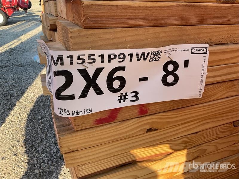 Quantity of (256) (2 Lifts Total) 2x6x8 SYP #3 Kil Andre komponenter