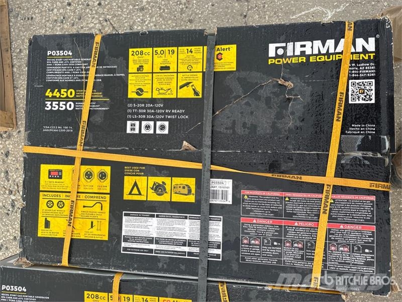 Quantity of (3) Firman P03504 3.55 kW Portable Gen Інші генератори