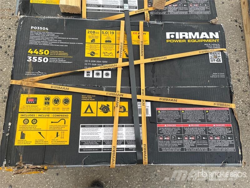  Quantity of (3) Firman P03504 3.55 kW Portable Gen Інші генератори