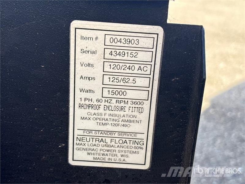 Quantity of (3) Generator Set Diesel Generators
