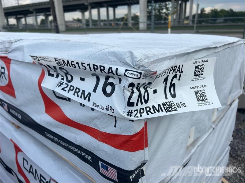 Quantity of (3) Pallets of 2x8x16 SYP #2 Prime Gra Other components