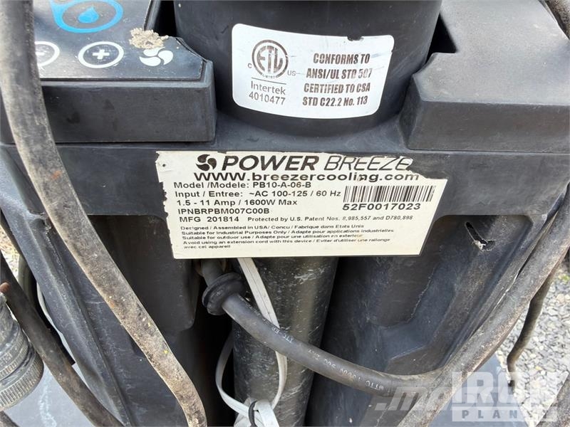  Quantity of (3) Power-Breeze Coolers 농기계 - 기타
