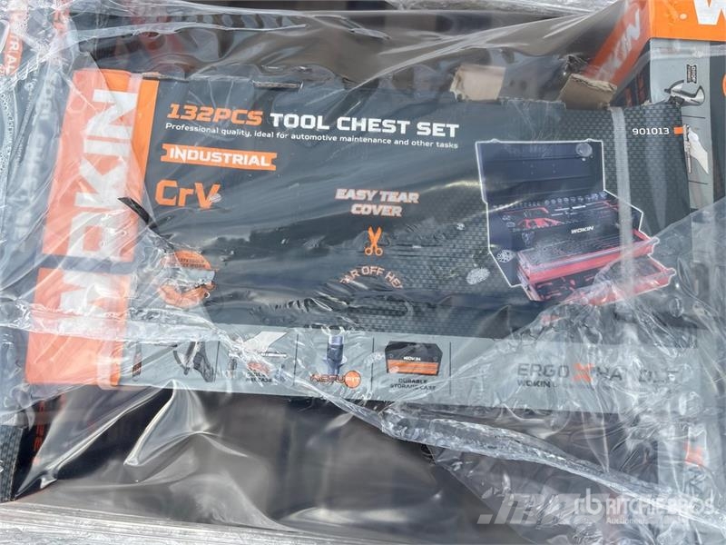 Quantity of (3) Wokin 132 pc Tool Chest Set (Unuse Other components