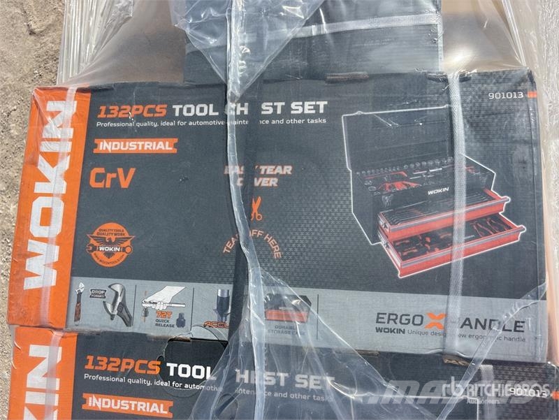  Quantity of (3) Wokin 132 pc Tool Chest Sets Tool  Építőipar - Egyebek