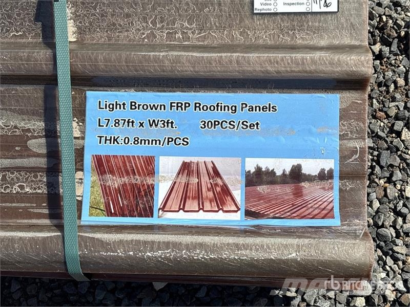 Quantity of (30) 8 ft x 3 Corrugated Polycarbonate Vintsid, telfrid ja materjaliliftid