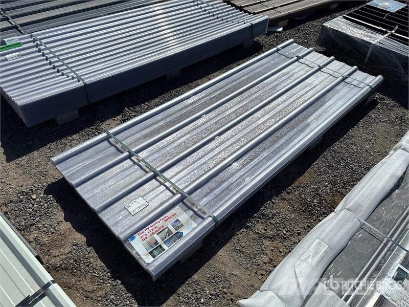 Quantity of (30) 8 ft x 3 ft Corrugated Polycarbon Vintsid, telfrid ja materjaliliftid