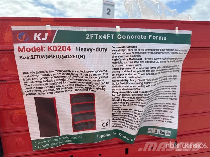 Quantity of (30) KJ K0204 Steel Frame Formwork Co Pripomočki za betonska dela