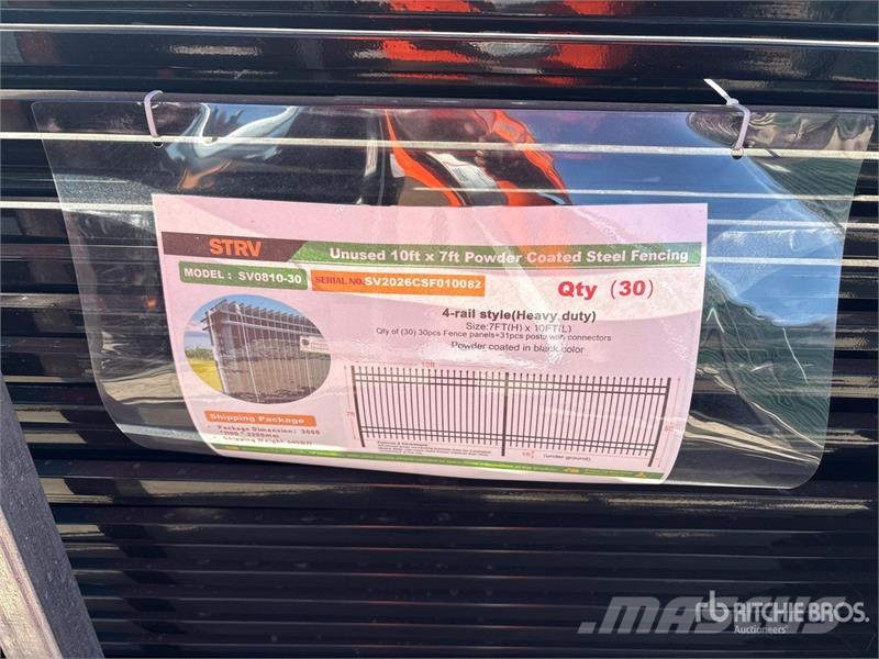 Quantity of (30) STARVOX SV0810-30 10 ft x 7 ft P Fencing equipment