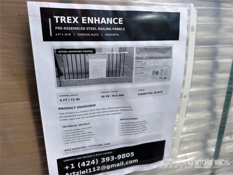Quantity of (38) 6 ft x 36 in Trex Enhance Railing その他部品