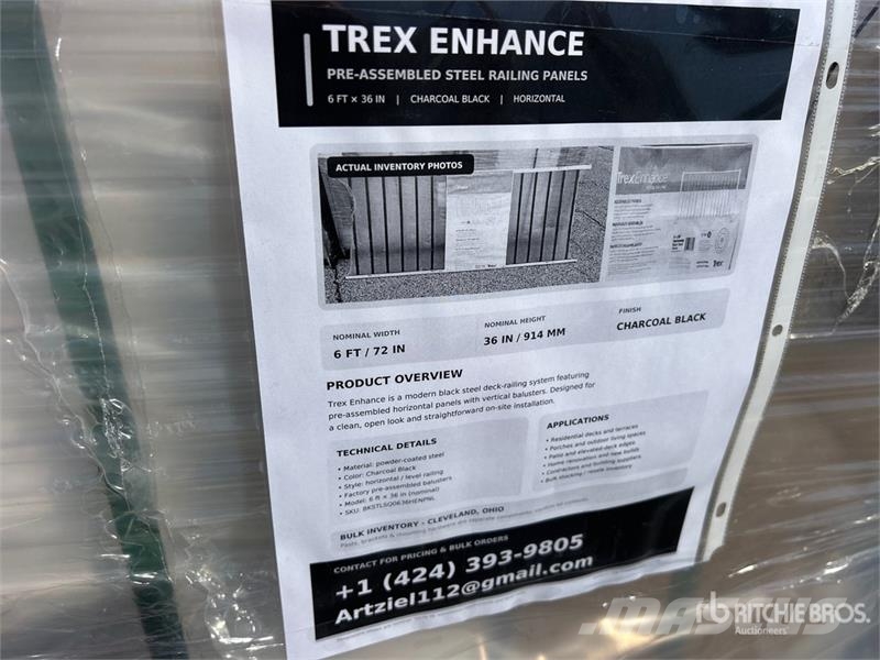 Quantity of (38) 6 ft x 36 in Trex Enhance Railing その他部品