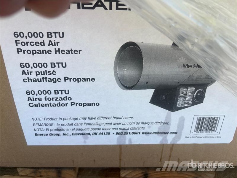  Quantity of (4) Mr. Heater 60000 BTU 60,000 BTU Fo Ogrevalna in odtajevalna oprema