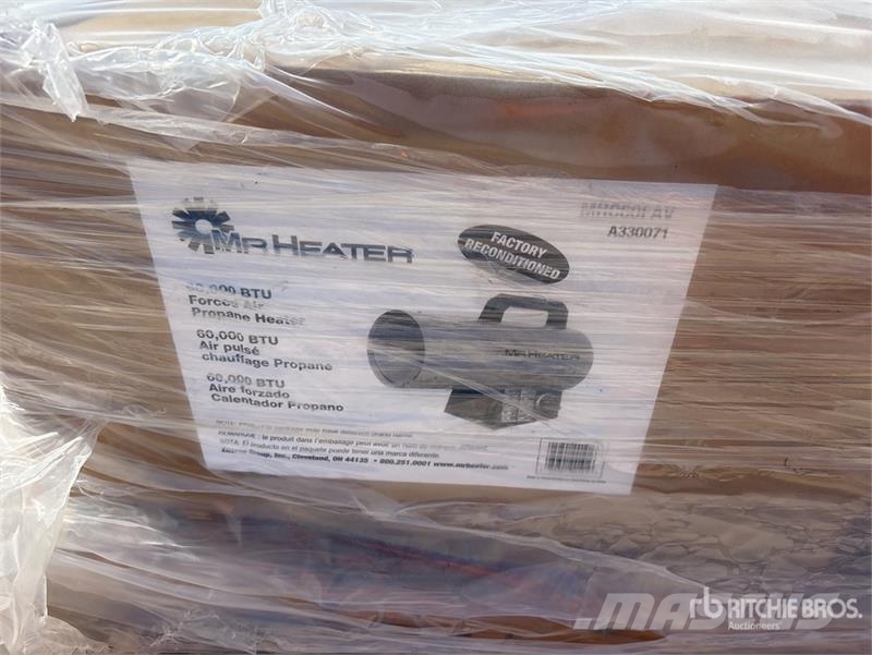  Quantity of (4) Mr. Heater 60,000 BTU Forced Air S Heating and thawing equipment