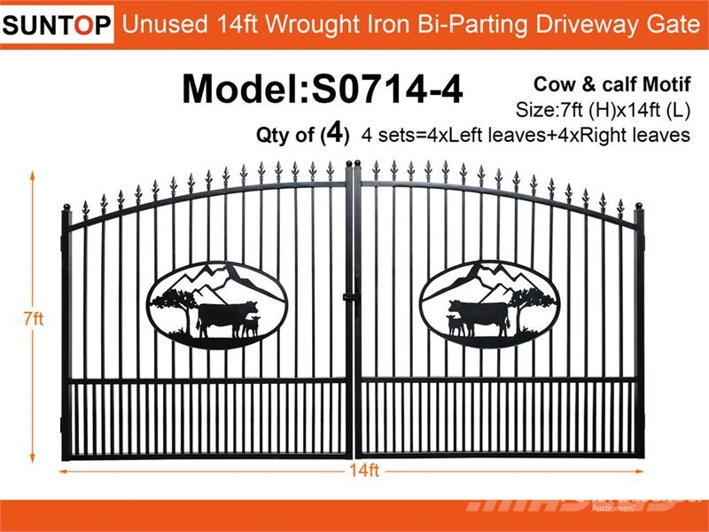 Quantity of (4) SUNTOP S0714-4 14 ft x 7 ft Wroug Další