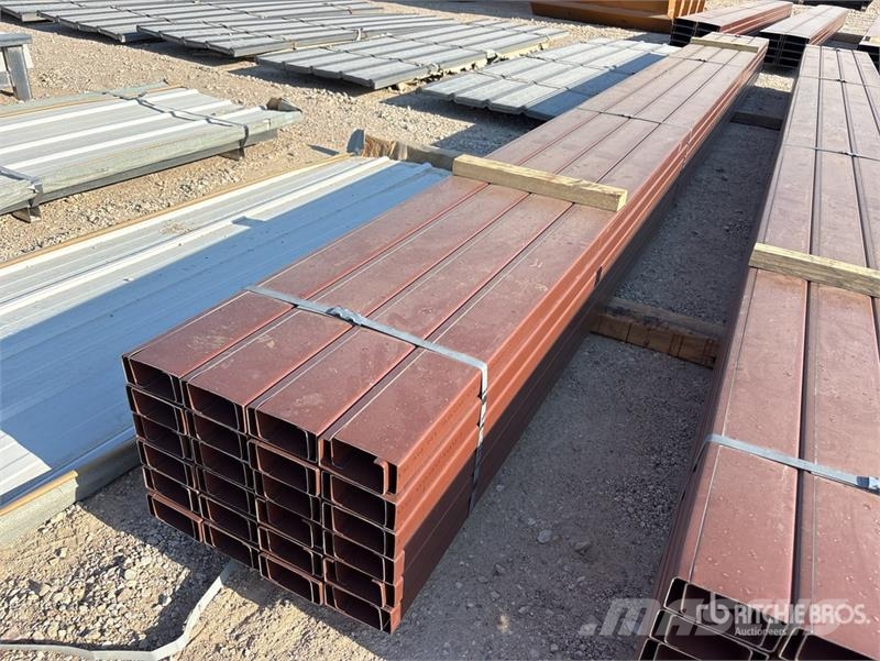 Quantity of (48) 4 in x 20 ft C- Purlin (Unused) Other components