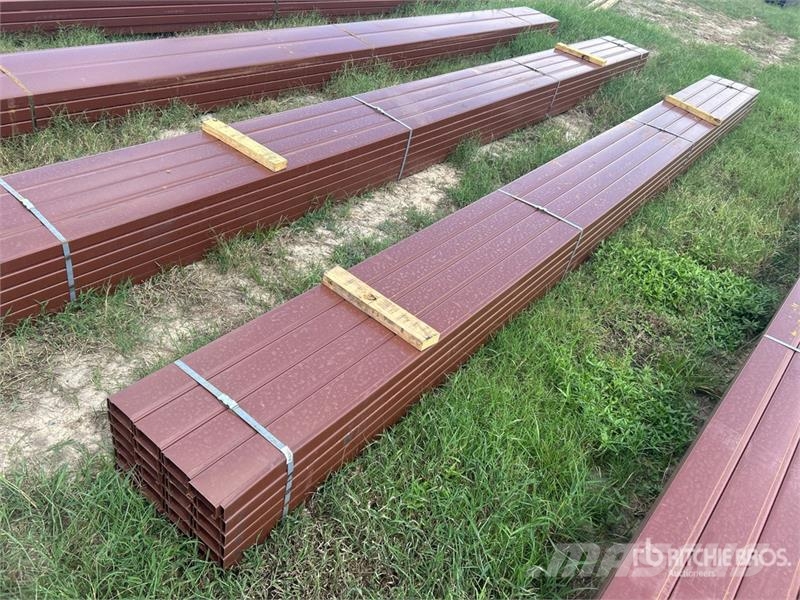 Quantity of (48) 4 in x 20 ft C- Purlin (Unused) Other components