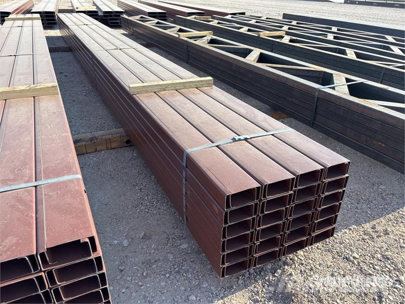 Quantity of (48) 4 in x 20 ft C- Purlin (Unused) Other components