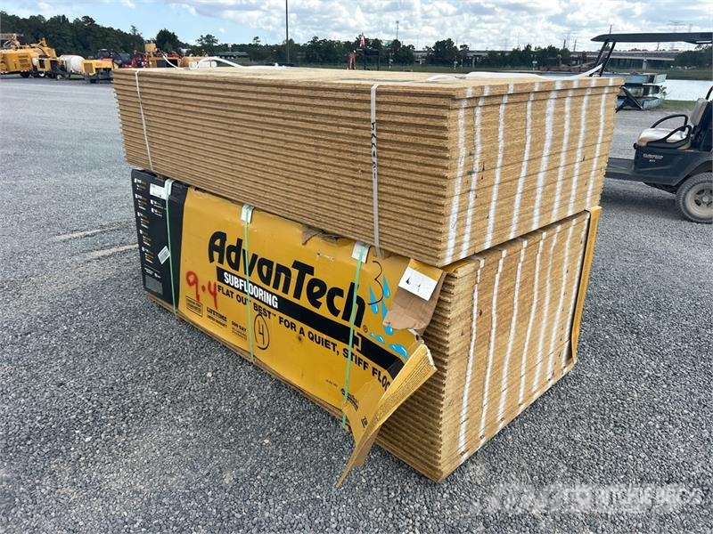 Quantity of (49) 1-1/8-in x 4-ft x 8-ft Southern Y Vintsid, telfrid ja materjaliliftid