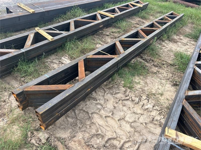 Quantity of (5) 18 in x 20 ft Metal Trusses (Unuse Other components