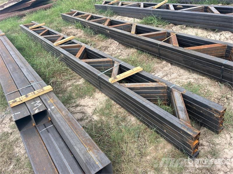 Quantity of (5) 18 in x 20 ft Metal Trusses (Unuse Other components