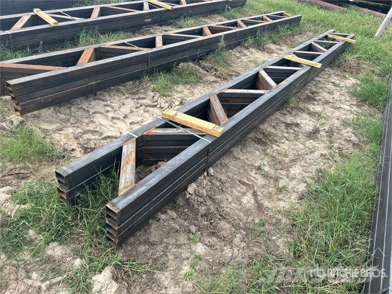 Quantity of (5) 18 in x 20 ft Metal Trusses (Unuse Other components