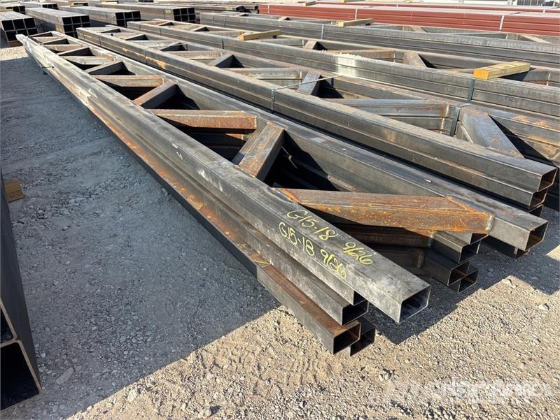 Quantity of (5) 18 in x 20 ft Metal Trusses (Unuse Other components