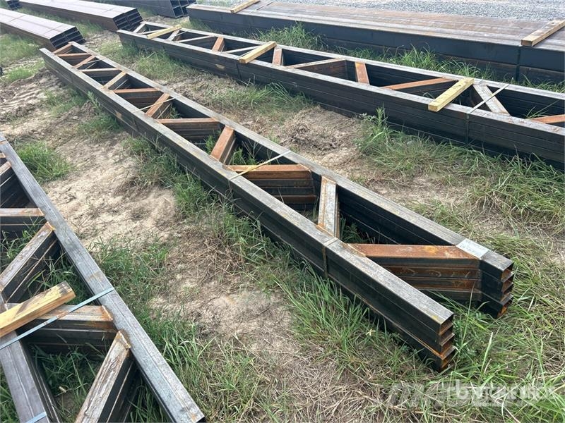 Quantity of (5) 18 in x 20 ft Metal Trusses (Unuse Other components