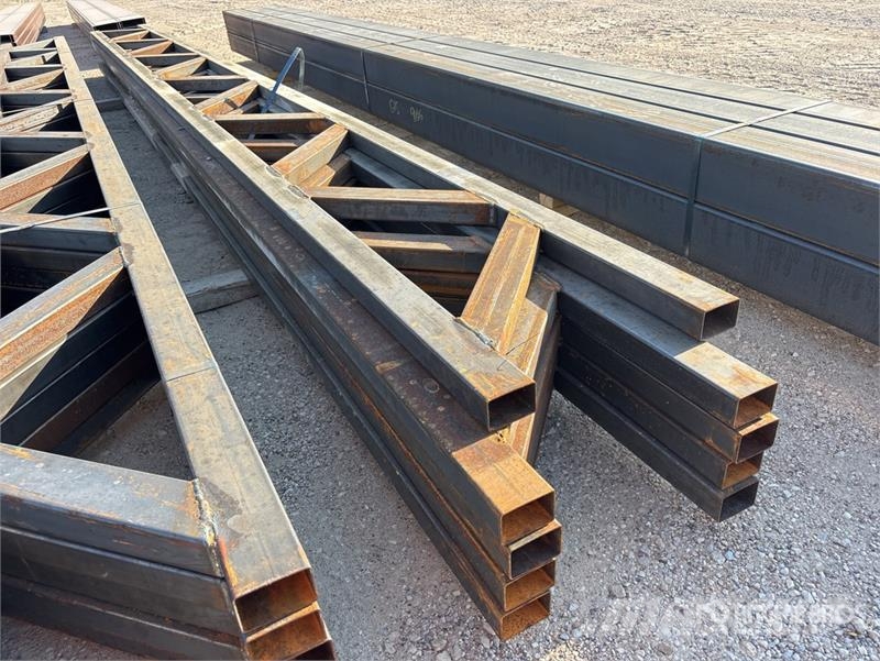 Quantity of (5) 18 in x 20 ft Metal Trusses (Unuse Other components