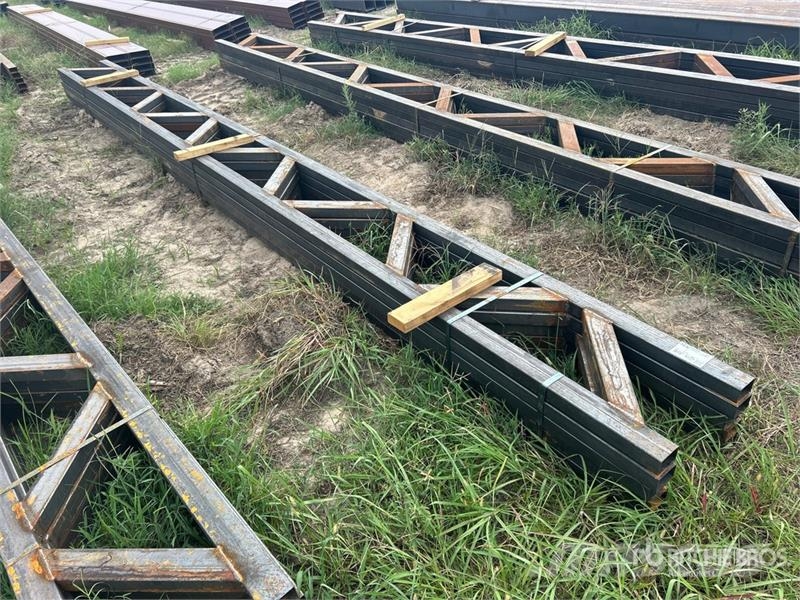 Quantity of (5) 18 in x 20 ft Metal Trusses (Unuse Other components