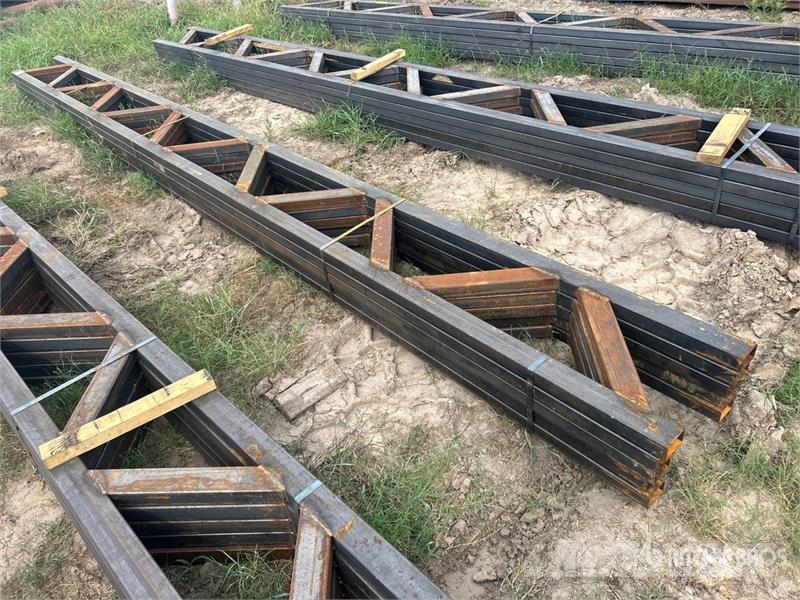 Quantity of (5) 18 in x 20 ft Metal Trusses (Unuse Other components