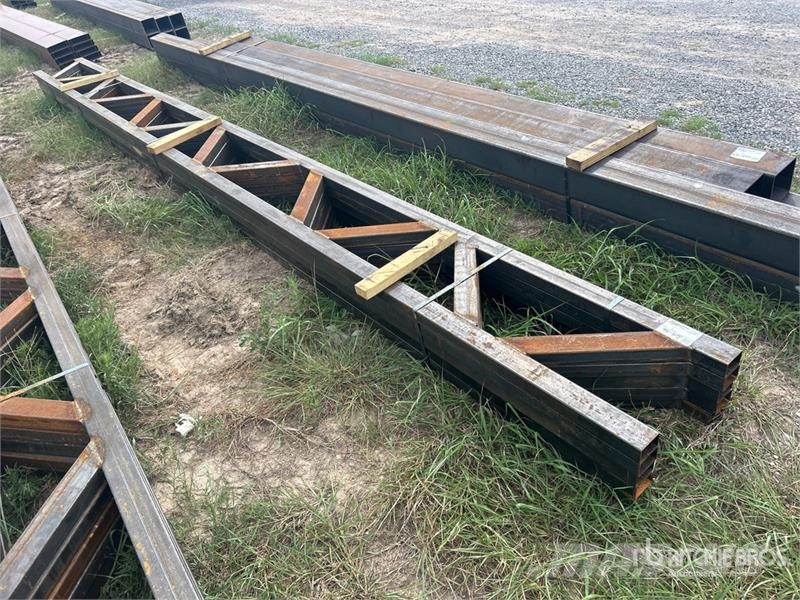 Quantity of (5) 18 in x 20 ft Metal Trusses (Unuse Other components