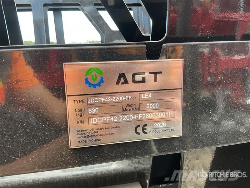 Quantity of (5) AGT JDCPF42-2200-FF 42 in 2200 lb Vilice