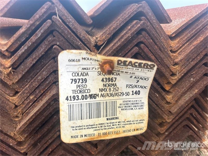 Quantity of (5) Bundles of 2 in x 2 in x 40 ft Ang Other components