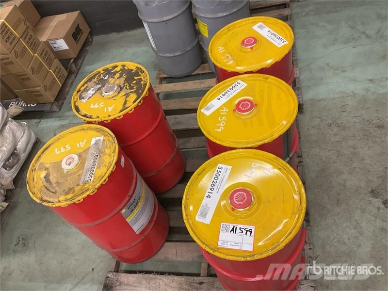  Quantity of (5) Shell S6 Synthetic Oil Barrels مكونات أخرى