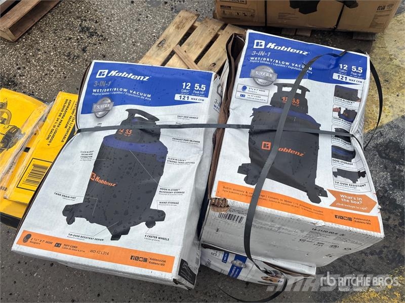  Quantity of (5) Wet/Dry Shop Vacuum Cleaner (Unuse Støvsugere