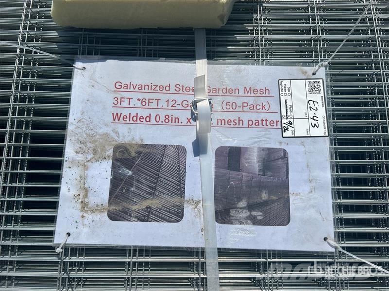  Quantity of (50) 3 ft x 6 ft Metal Steel Wire Mesh Pacēlāji, vinčas un materiālu lifti