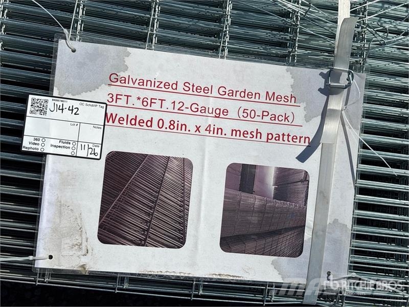  Quantity of (50) 36 in x 72 in Galvanized Steel Ga Otra maquinaria agrícola