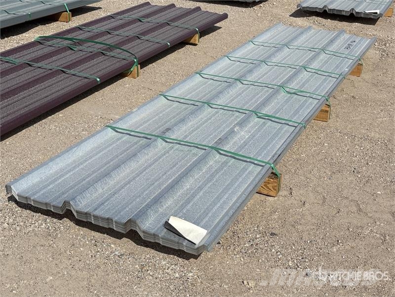 Quantity of (50) Kit Containers 12 ft Steel R Pan Pacēlāji, vinčas un materiālu lifti