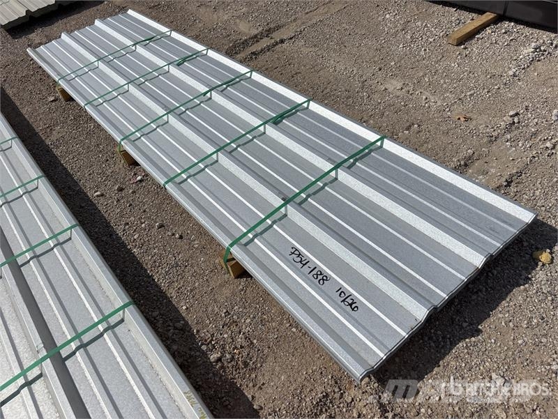 Quantity of (50) Kit Containers 12 ft Steel R Pan Pacēlāji, vinčas un materiālu lifti