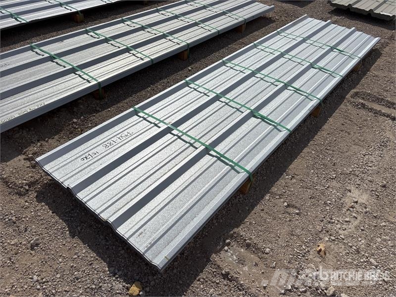 Quantity of (50) Kit Containers 12 ft Steel R Pan Pacēlāji, vinčas un materiālu lifti