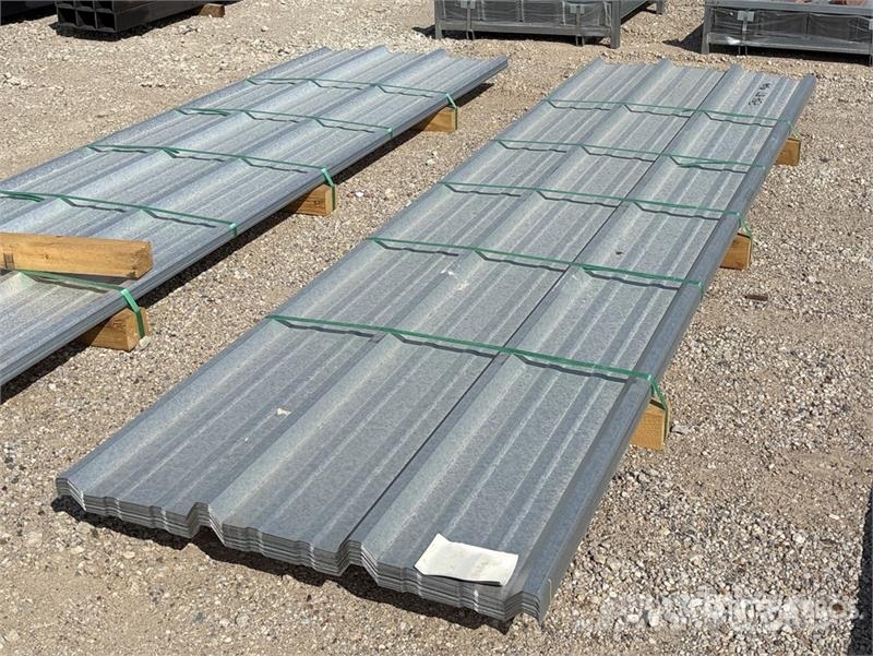 Quantity of (50) Kit Containers 12 ft Steel R Pan Pacēlāji, vinčas un materiālu lifti