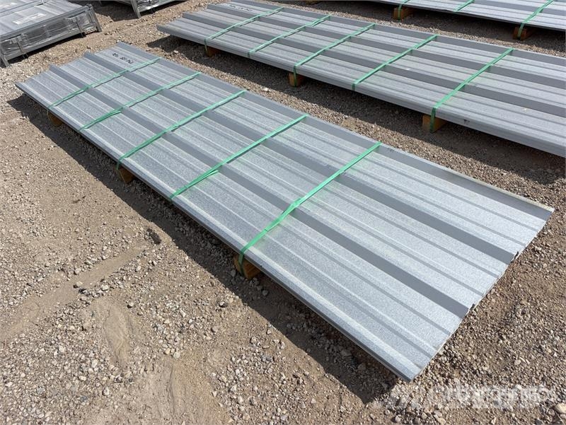 Quantity of (50) Kit Containers 12 ft Steel R Pan Pacēlāji, vinčas un materiālu lifti
