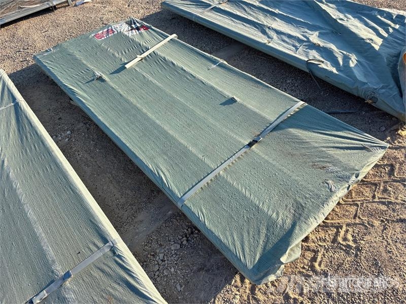 Quantity of (50) SDLGCSS 8 ft Galvanized Corrugat Takels, lieren en materiaalliften