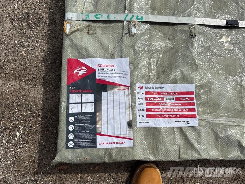 Quantity of (50) SDLGCSS Galvanized Corrugated St Vinssit, nostolaitteet ja materiaalinostimet