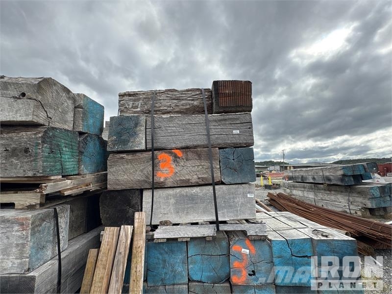  Quantity of (52) 12 In x 12 In x 3 ft Hard Wood Ti Seilwinden, Bauaufzüge und Lastenaufzüge