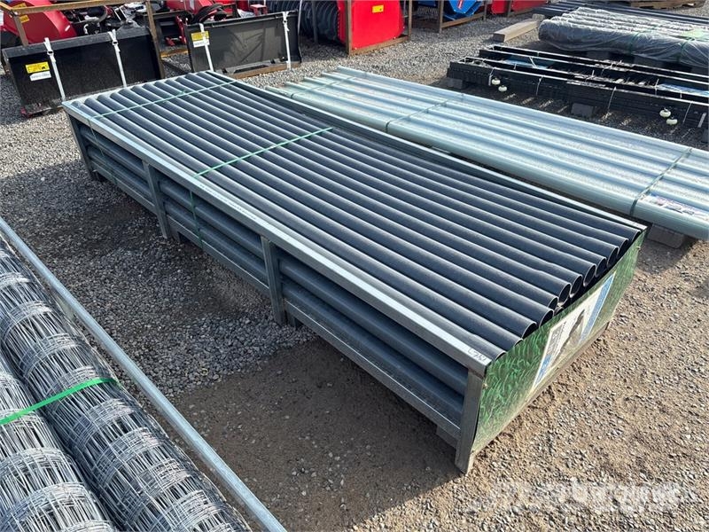 Quantity of (58) 3 in x 10 ft Grey UPVC Rigid Non- Csörlők, emelőberendezések és anyagmozgató liftek