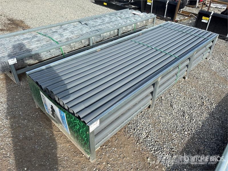 Quantity of (58) 3 in x 10 ft Grey UPVC Rigid Non- Csörlők, emelőberendezések és anyagmozgató liftek