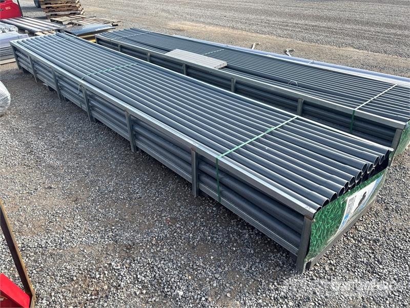 Quantity of (58) 3 in x 20 ft Grey UPVC Rigid Non- Csörlők, emelőberendezések és anyagmozgató liftek