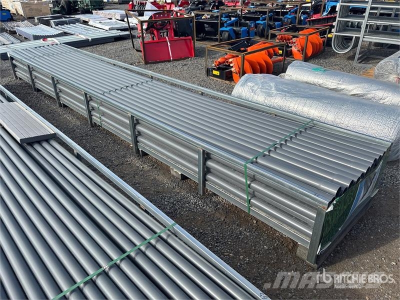 Quantity of (58) 3 in x 20 ft Grey UPVC Rigid Non- Csörlők, emelőberendezések és anyagmozgató liftek