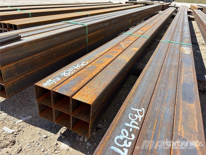 Quantity of (6) 3 in x 3 in x 23 ft Square Tubing Utovorne dizalice, vitla i dizala za materijal
