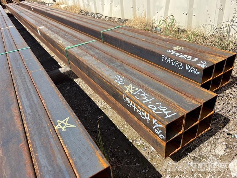 Quantity of (6) 3 in x 3 in x 23 ft Square Tubing Utovorne dizalice, vitla i liftovi za materijal